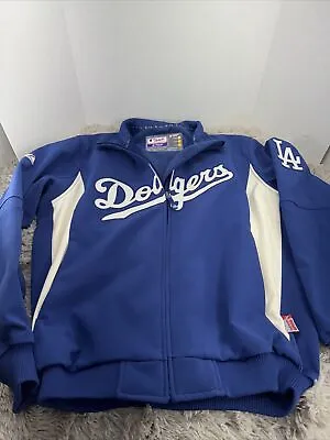 Majestic Collection Therma Base LOS ANGELES DODGERS Authentic Dugout Jacket XL • $125