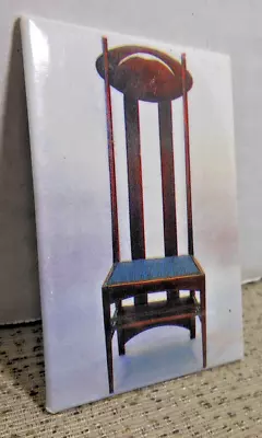 Argyle Chair By Charles Rinnie Mackintosh 3 H X 2 W X .147  Thick Fridge Magnet • £4.04