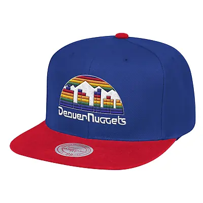 Mitchell & Ness Royal/Red NBA Denver Nuggets HWC 2 Tone Snapback - OSFA • $24.95