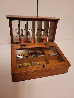 Rare Vintage Hunt Pens General Store Wooden Display With Pen Tips! • $340