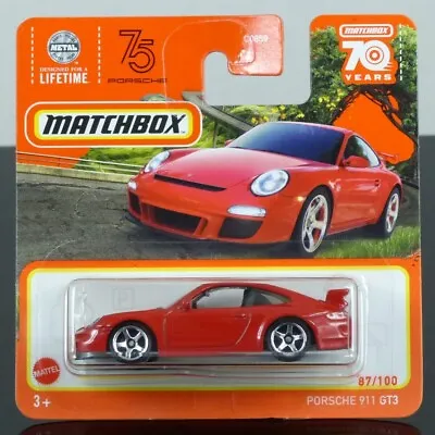 Matchbox 2023 87/100 Porsche 911 GT3 Red CARDED SEALED • £7.50