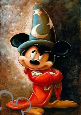 Disney Mickey Mouse Art Print A4 Poster Picture Nursery Watercolour Effect • £4
