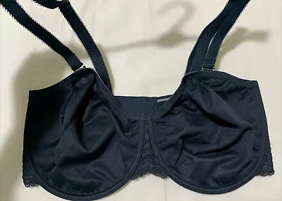 M&S Louisa Lace Cotton Mix Smoothing 5 WaysTo Wear Strapless Bra BLACK Size 34D • £10.99