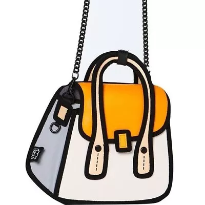 ‘Jump From Paper’ Orange Owl Shoulder Crossbody Metal Chain Girls Bag - NWT • $104