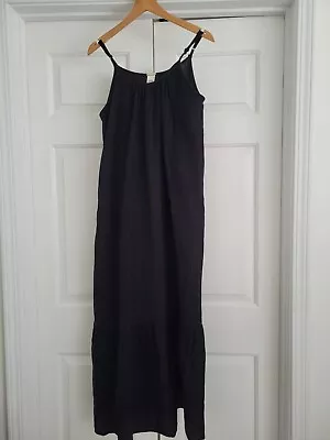 Magaschoni Gauze Maxi Dress Small Black • $33