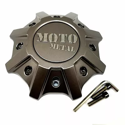 Moto Metal Matte Gray Wheel Center Hub Cap 5/6/8Lug MO984 Shift • $35