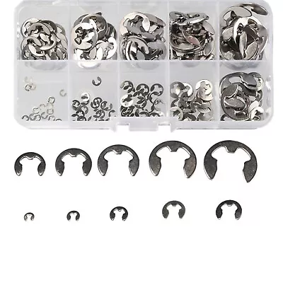 120Pcs Stainless Steel E-Clip Retaining Assortment Kit 1.5mm To10mm Tool Parts E • $7.84