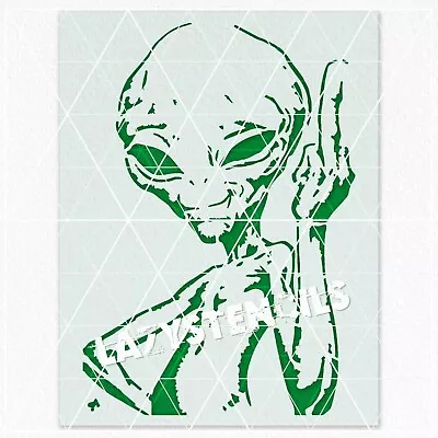 Alien Stencil - Reusable & Durable - Space Universe UFO Monster SciFi Galaxy • $11.99