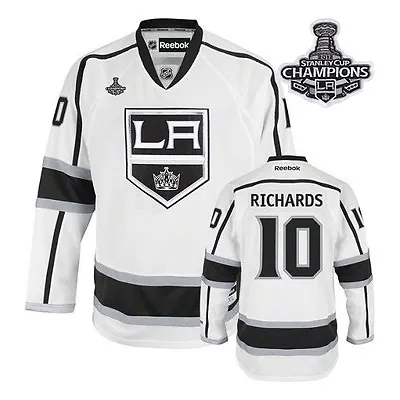 LA Kings Mike Richards Real 2014 Stanley Cup Finals Game Jersey NHL Reebok H C62 • $129