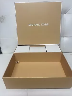 Michael Kors Logo Gift Box For Small Bag Purse Scarf Wallet 10.5”x9.5”x3  • $14.99