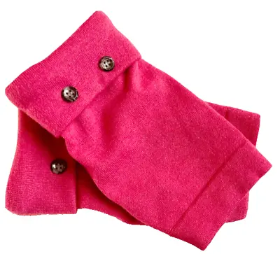 Fingerless Gloves Pink 100% Merino Wool S - M - L Small - Medium - Large Mittens • $34.98