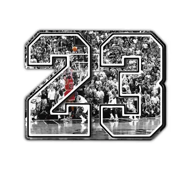 Michael Jordan NBA Basketball Legend Last Shot Bulls 23 Vinyl Sticker Decal  • $14.99