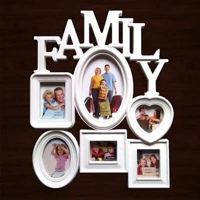 Family Love Home Gift New Set Multi Photo Picture Display Frame Friends • £9.99