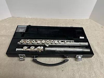 (LotA1) Yamaha 281 Open Hole Silver Plated Flute Inline G ~ Made In Indonesia • $329.95