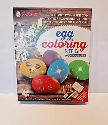 Easter Egg Dye Paint 5 Colours - Decorating Craft Eggs Value Kit  Dye + Stickers • £8
