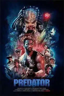Predator Rich Davies Blue Variant Poster Giclee Print 16x24 Mondo Alien Aliens • $79.99