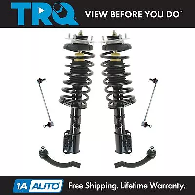 TRQ 6 Pc Front Strut Spring Assemblies Outer Tie Rods & Sway Bar Links For Volvo • $244.95