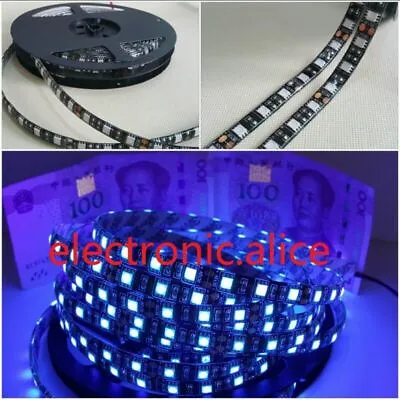 1-5M DC12V 5050 UV Ultraviolet Purple Waterproof 60led/m Strip Lamp Black Light • £5.40