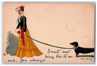 The Dog Postcard Dachshund Pretty Woman I Must Now Bring This To An End Tuck • $9.72