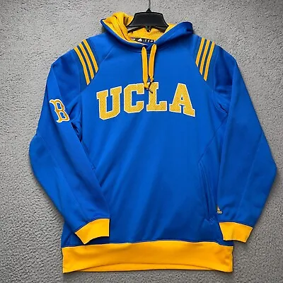 UCLA Bruins Hoodie Mens Medium Blue Yellow Adidas Sweatshirt Pullover NCAA • $25.95