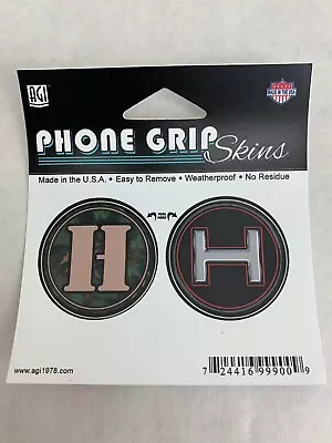 Monogram  H  Mobile Phone Grip SKINS / Fits Pop Socket Or CUP Decal 2 Pack • $2