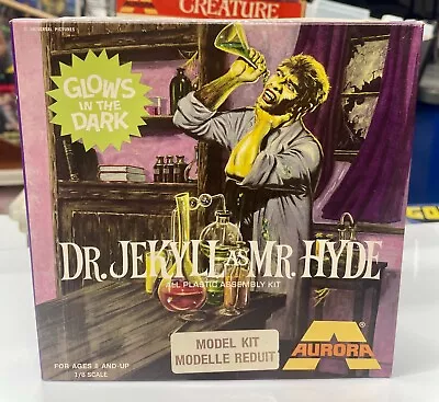 BOX ONLY 1972 Aurora #482 Glow DR JEKYLL AS MR HYDE Pamphlet NO KIT EXC COND • $24.99