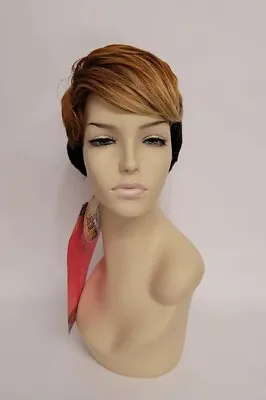 Sexy Pro Cut Short Wig Sunset Orange - New Born Free Premium Synthetic #3323 • $32
