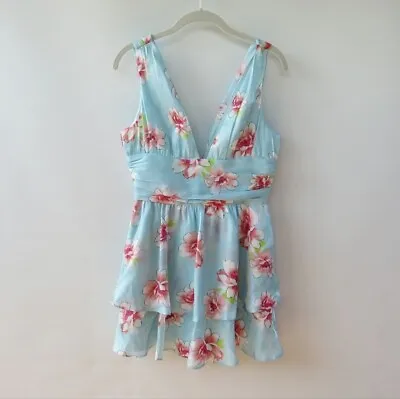 Majorelle Dora Light Blue Floral  Dress Size Small • $29.98