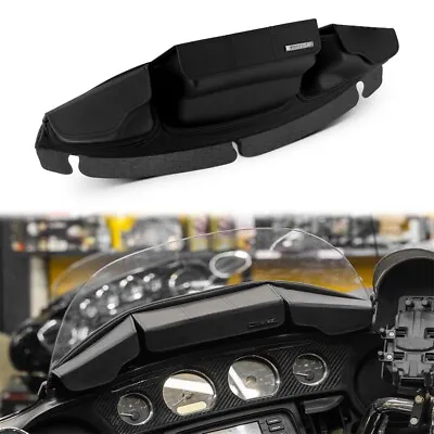 Three-Pocket Fairing Pouch Windshield Bag For Harley Batwing Touring Bike 14-23 • $65.99