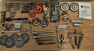 Huge Lot Of Machinist Tools Craftsman Lufkin Allen Greenfield Armstrong + • $75