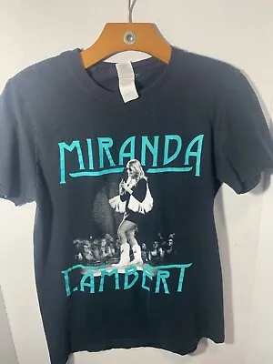 Miranda Lambert Livin Like Hippies T-shirt Size Small Used Black With Writing • $4.99