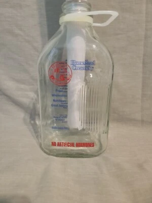 $5 • Buy Homestead Creamery Burnt Chimney VA Milk Jug Bottle 1/2 Gallon 64 Fl. Oz.