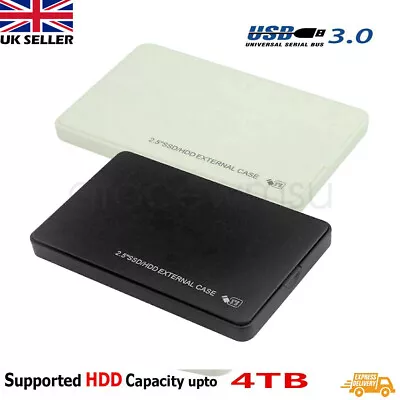 USB 3.0 SATA External Hard Drive Case 2.5 Inch Enclosure Caddy HDD SSD • £4.29