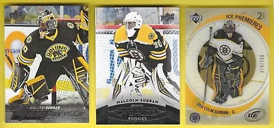 2015-16 Upper Deck YG RC + Overtime + Ice Premieres /799 Malcolm Subban  • $5