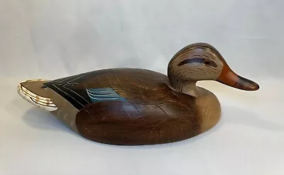 Wildfowler Mallard Hen Duck Decoy 15  Inch Glass Eye Babylon New York • $79.99