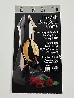 1990 ROSE BOWL Ticket Stub - USC Trojans V Michigan Wolverines • $15