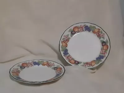 Epoch China MARKET DAY E801 Fruit Salad Plate 7 3/4  Set Of 2 • $13.49