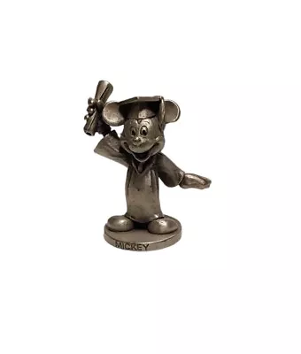 VTG Schmid Fine Pewter Walt Disney Productions Mickey Mouse Graduate Figurine • $15