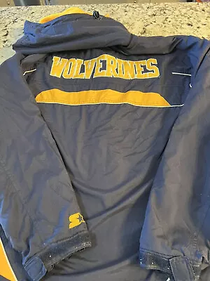 Vintage Starter University Of Michigan  Full Zip Jacket Men’s Size Medium • $41.97