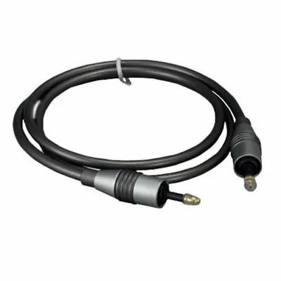 KNTK 6' Gray Mini Toslink Audio Cable S/PDIF Digital Fiber Optical Mini 3.5mm • $11.85