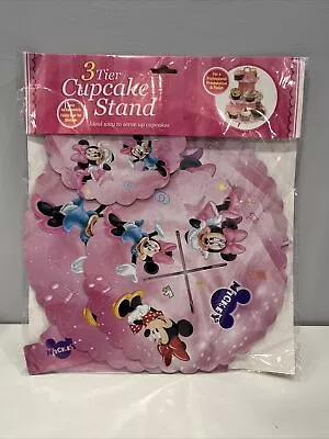 Large 3-Tier  Minnie Cupcake Stand 12Inch Cardboard • $12.36