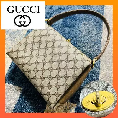 Gucci Vanity  Vintage Gg Turnlock Handbag Leather • $279.25