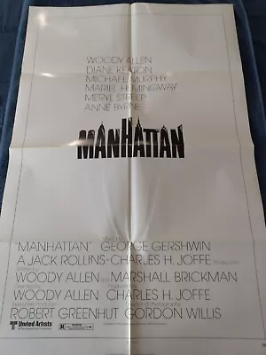 Manhattan Original 1979 Style A One-sheet  Diane Keaton And Woody Allen  • $65