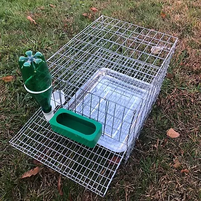 Quail Coturnix Laying Bird Breeding Cage W/ Egg Roll Out Feeder Drinker Tray • $78