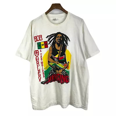 Vintage Bob Marley And The Wailers Graphic Band T-Shirt Mens L • $132.99