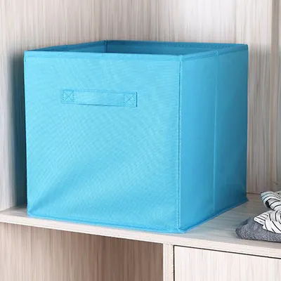 2-10Pcs Foldable Fabric Storage Cube Boxes Drawer Toy/Book/Clothes Organiser DIY • £27.99