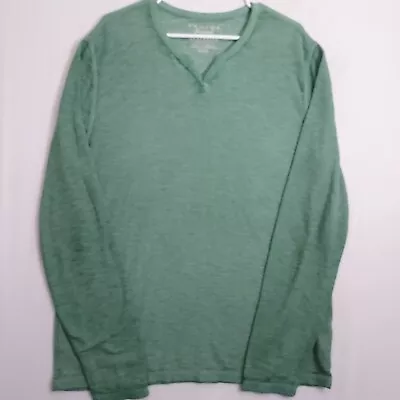 Lucky Brand Shirt Venice Burnout Men Extra Large Thermal Waffle Knit Long Sleeve • $14.36