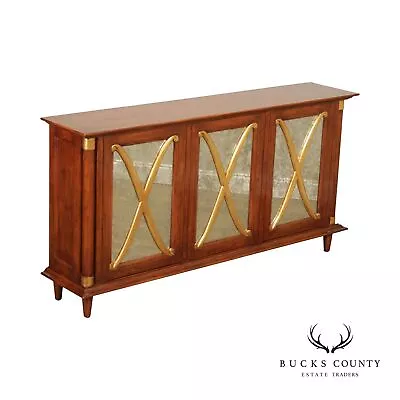 Exceptional Neoclassical Style Mirrored Door Fruitwood Sideboard • $4895