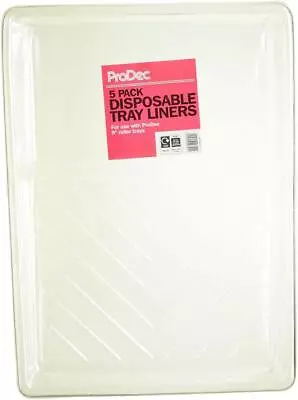 ProDec Paint Tray Liners Moulded Plastic 9  Roller Inserts 5 Inserts In A Pack • £5.49