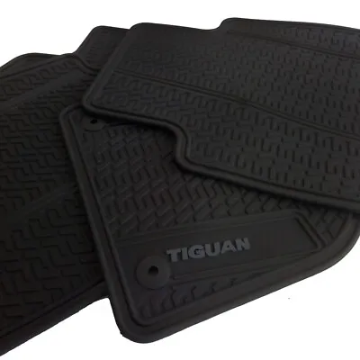 Floor Mats For Car Set Of All Weather OEM VOLKSWAGEN TIGUAN 18-24 Grey Letters • $89.99